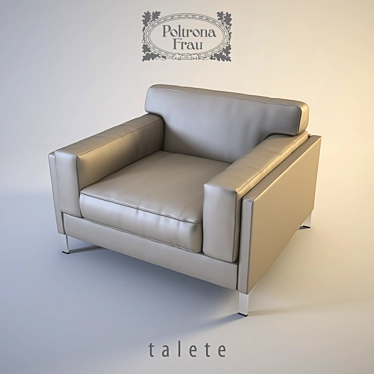 Elegant Talete Armchair by Poltrona Frau 3D model image 1 