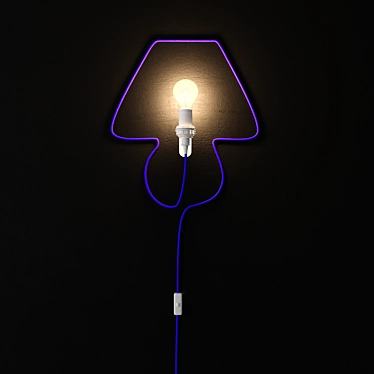 Elegant Indigo Table Lamp 3D model image 1 