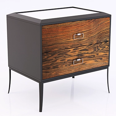 Elegant Papillion Chest by Baker 3D model image 1 