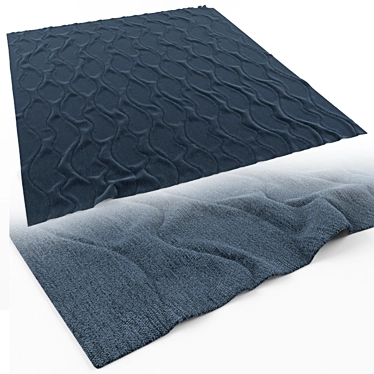 Deep Blue Carpet 3D model image 1 