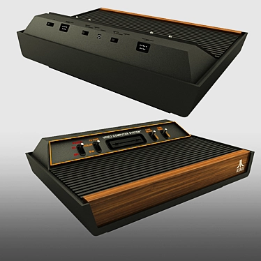 Classic Atari 2600 Console 3D model image 1 