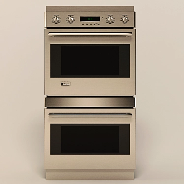 GE Double Electric Oven 3D model image 1 