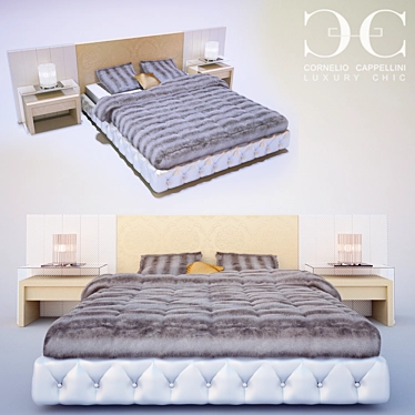 Cornelio Cappellini Joint Bedroom Set 3D model image 1 