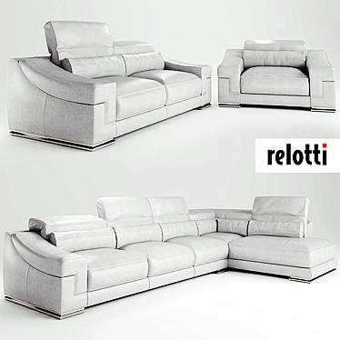 Relotti CALIFORNIA Chair: A Splendid Seating Experience 3D model image 1 
