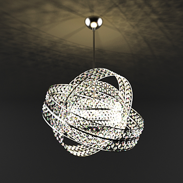 Stunning Galaxy Chandelier: Illuminate Your Space! 3D model image 1 