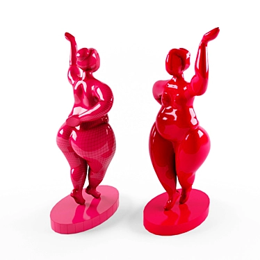 Elegant Balzacian Age Dancer 3D model image 1 