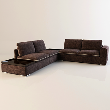 Elegant Italian Bonton Sofa 3D model image 1 