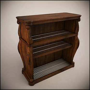 Modern Shoe Rack: 930mm x 950mm x 420mm 3D model image 1 