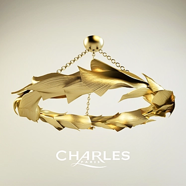 Elegant Charles Angela Chandelier 3D model image 1 