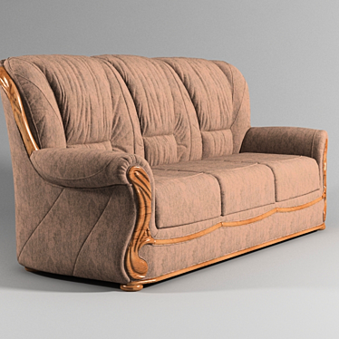 Luxurious Isabelle Sofa: Unwrap Ultimate Comfort 3D model image 1 