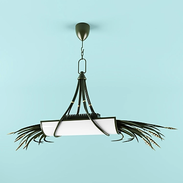 Eleganza Naturalebanci Ceiling Light 3D model image 1 