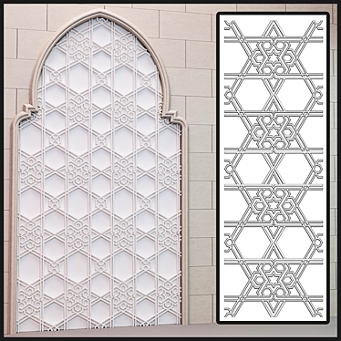 Islamic Symmetry Plaster 3D model image 1 