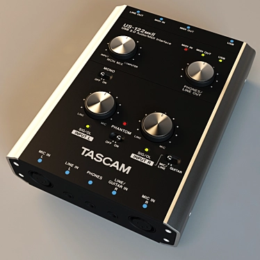 TASCAM US-122MKII Sound Card 3D model image 1 