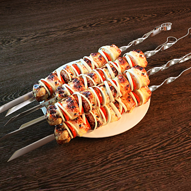 Sizzling Shashlik Delight 3D model image 1 