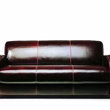 Vintage Leather Sofa Brussels 3D model image 1 