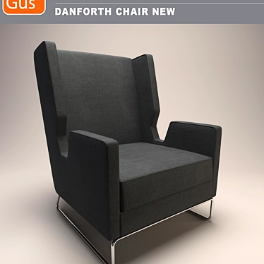 Sleek Danforth Chair, Modern Design 3D model image 1 