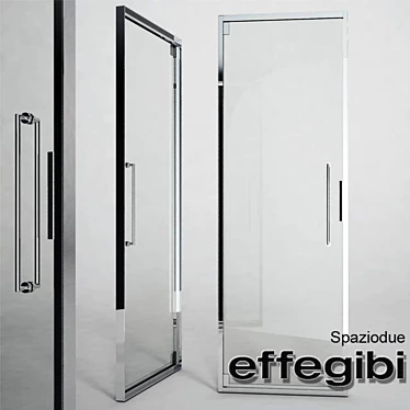 Spaziodue 65: Stylish Stainless Steel Hammam Door 3D model image 1 