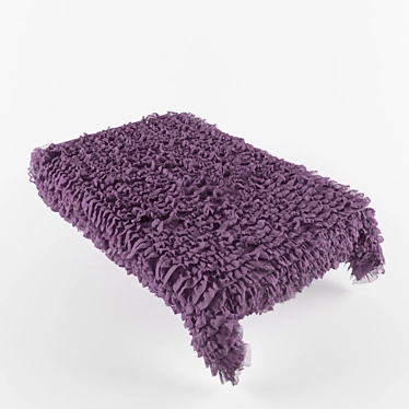 Ruffled Elegance Bedspread 3D model image 1 