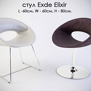 Elegant Exde Elixir Chair 3D model image 1 