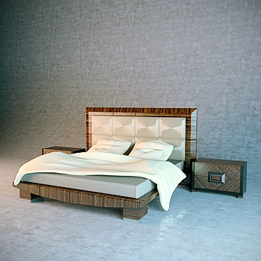 Luxury Bedroom Set: Giorgio Collection 3D model image 1 