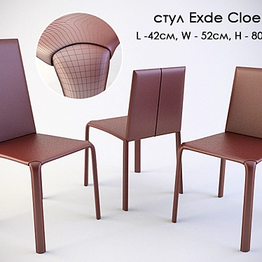Exde Cloe Chair: Modern Design for Comfort 3D model image 1 