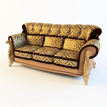  Elegant Hermitage Sofa 3D model image 1 