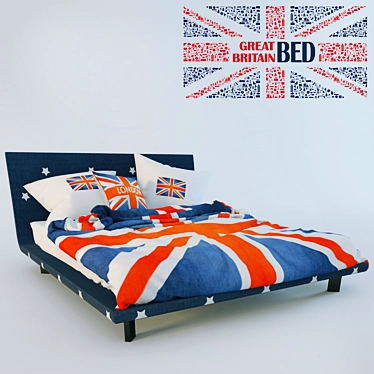 British Dream Bed 3D model image 1 