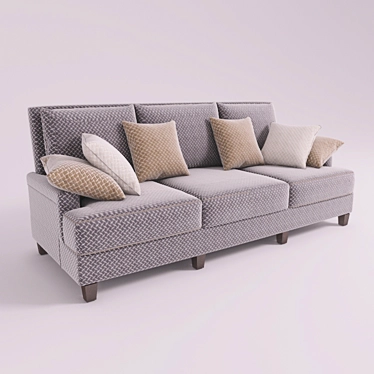 Elegant Barbara Barry Sofa 3D model image 1 
