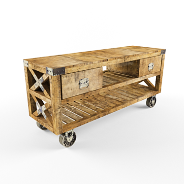  Retro Salvage Console 3D model image 1 