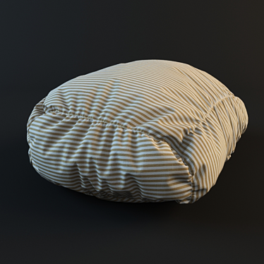 Stylish Sandbag Pouff 3D model image 1 
