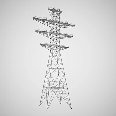 Energetic Power Lines 3D model image 1 