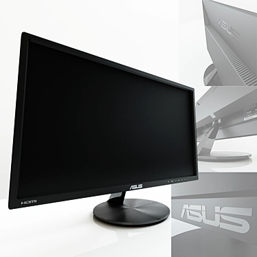 ASUS VN248H: Sleek and Stunning 3D model image 1 