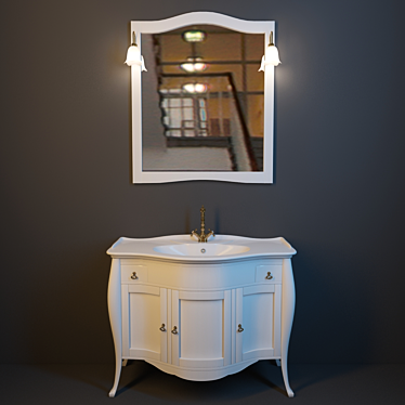 Marian Classic French Vanity 3D model image 1 