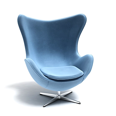 Sleek Scandinavian Design: Arne Jacobsen's Egg Chair 3D model image 1 