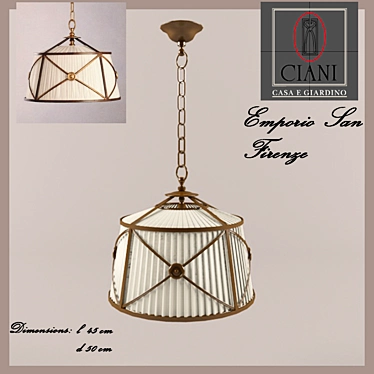 San Firenze Pendant Light 3D model image 1 