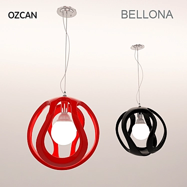 OZCAN Bellona Chandelier: Exquisite Lighting Masterpiece. 3D model image 1 