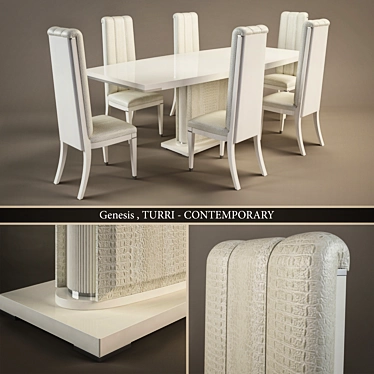 Luxury Genesis Furniture Set 3D model image 1 