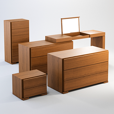 TOMASELLA Modo 4-Piece Furniture Set 3D model image 1 