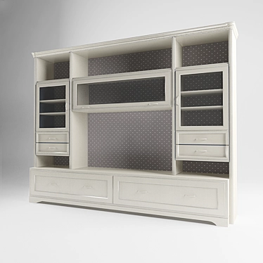 Modern Oak Cupboard: Stylish and Functional 3D model image 1 