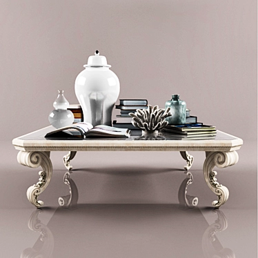 Elegant Tiffany Coffee Table 3D model image 1 