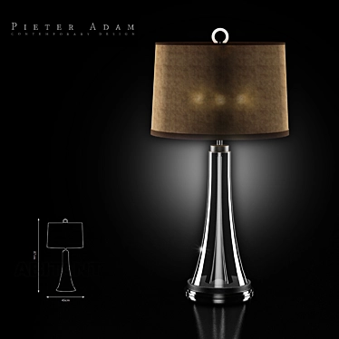 Pieter Adam Rosedale Table Lamp 3D model image 1 