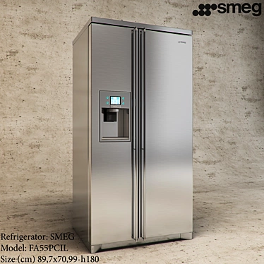 Sleek and Spacious: SMEG FA55PCIL 3D model image 1 