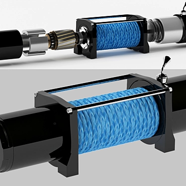 Internal Mechanism Winch 3D model image 1 