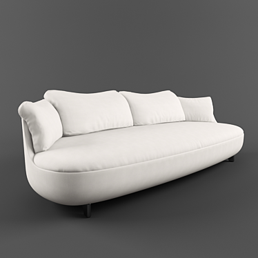 Luxury Modern Comfort: Moooi Bart Sofa 3D model image 1 