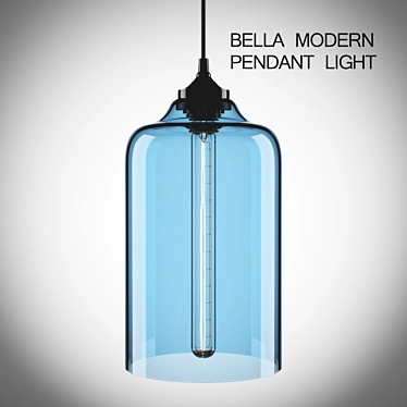 Sleek Bella Pendant Light 3D model image 1 