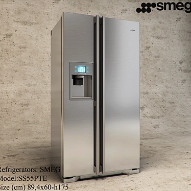 Sleek and Stylish SMEG SS55PTE 3D model image 1 