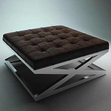 San Diego Ottoman: Stylish and Comfortable 3D model image 1 