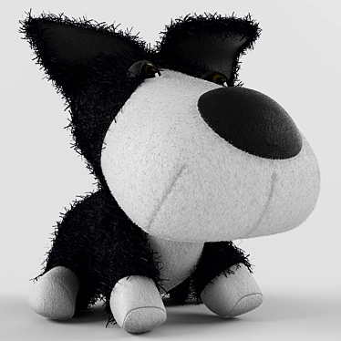 Big Headz Soft Dog Toy 3D model image 1 
