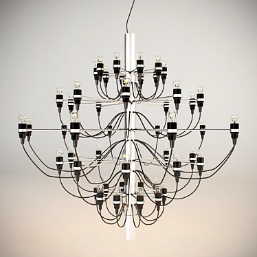 Elegant Chandelier for Chic Interiors 3D model image 1 