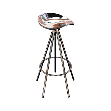 Aluminum Jamaica Bar Counter Stool 3D model image 1 